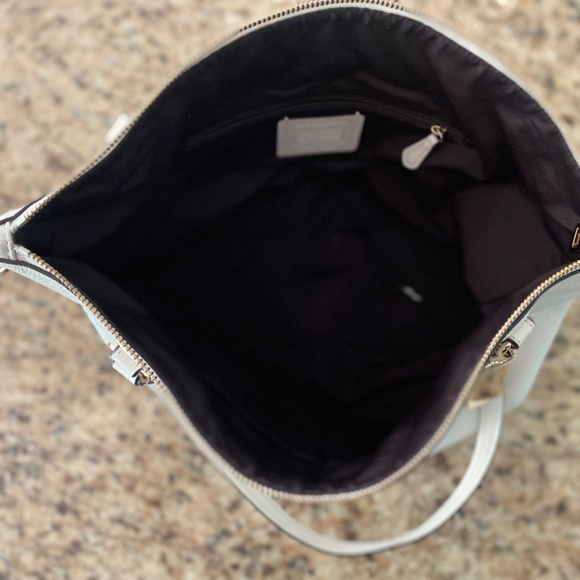 Large White Coach Purse - Picture 4 of 5